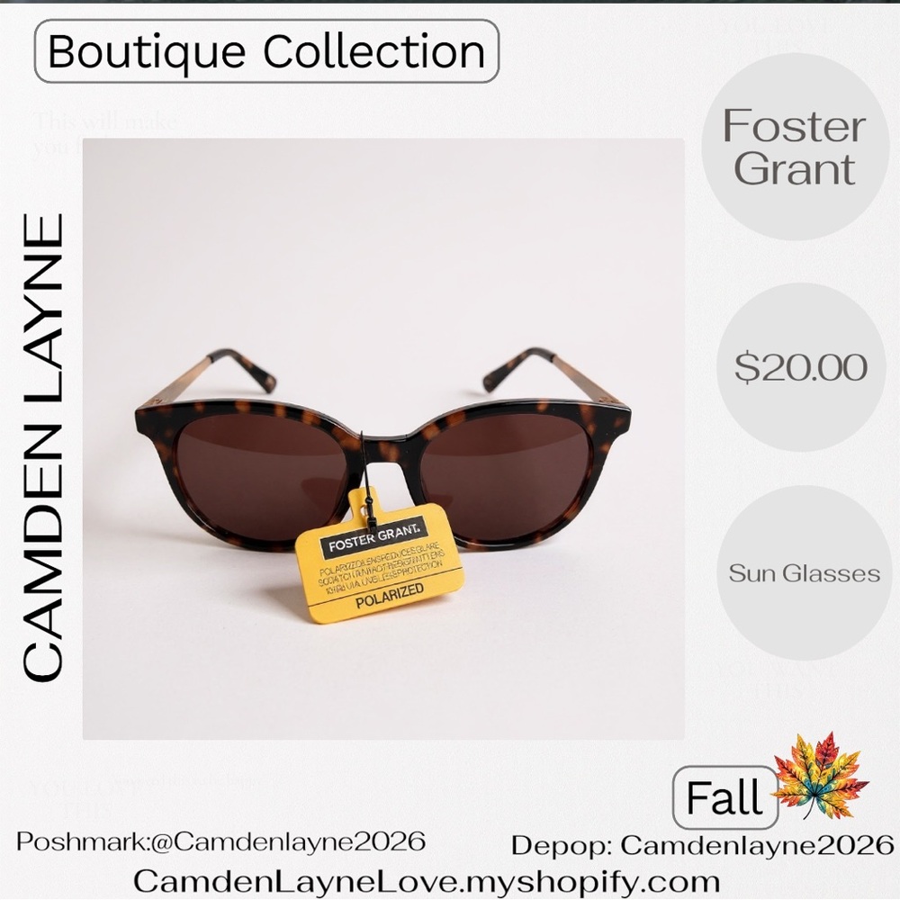 Foster Grant Tortoise Shell Sunglasses - Picture 3 of 8